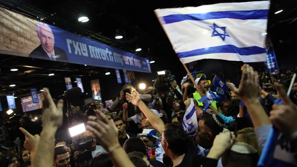 Oslavy volebního vítězství Likudu