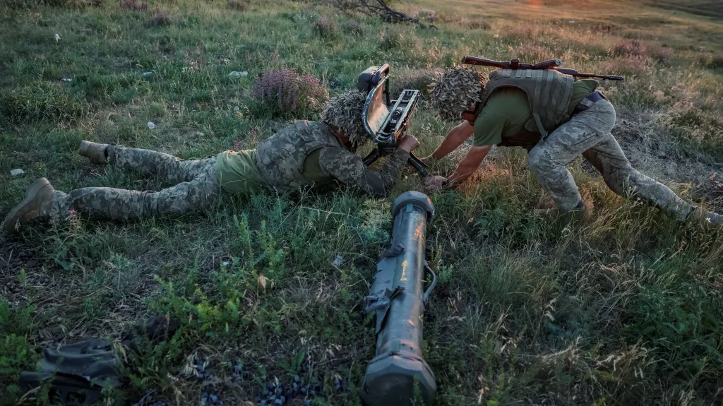 Ukrajinští vojáci v Doněcké oblasti, červen 2024