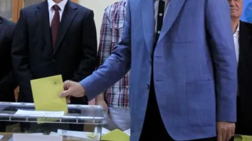 Turecký premiér Recep Erdogan u voleb