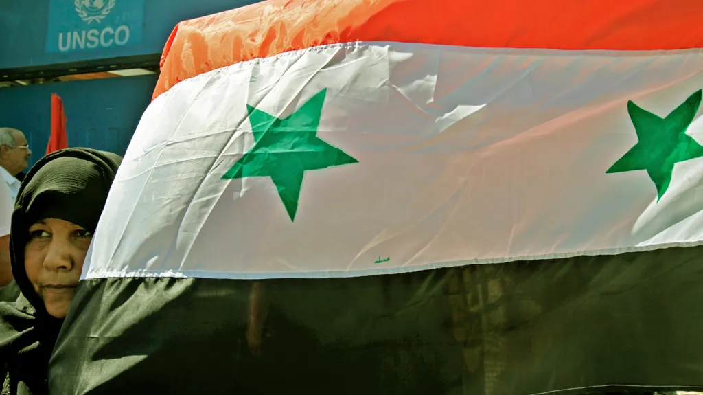 Palestinci demonstrují na podporu Sýrie