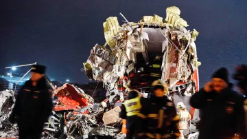 Trosky havarovaného letadla