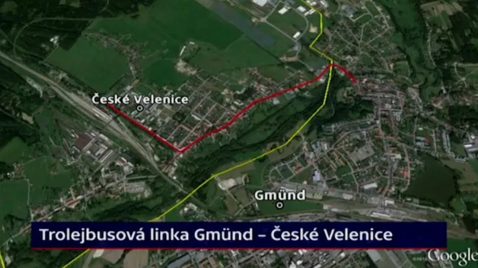 Trolejbusová linka Gmünd - České Velenice