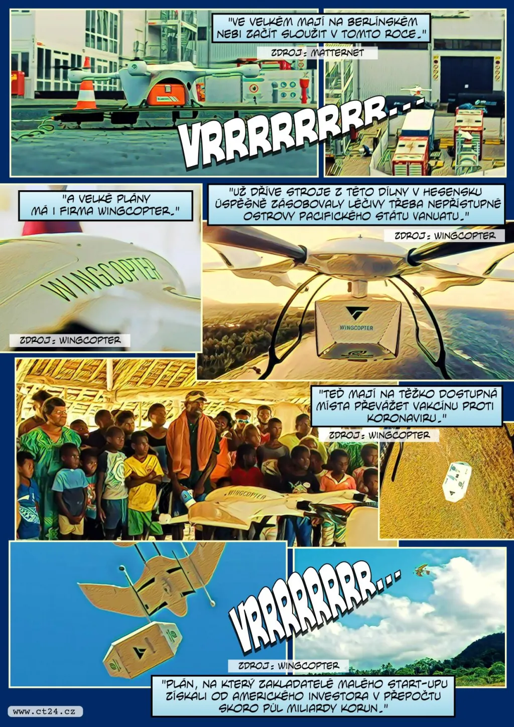 Německý dron má doručovat vakcínu