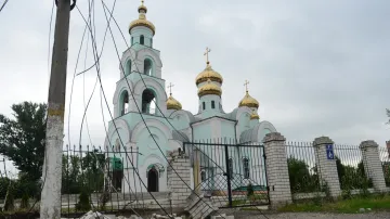Následky bojů ve Slavjansku