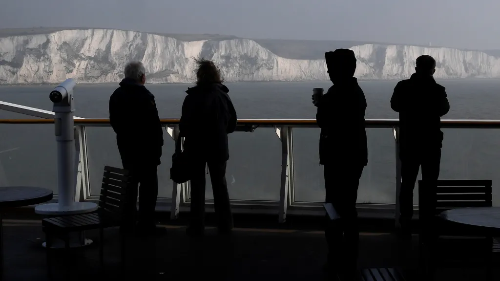 Příjezd k bílým útesům doverským