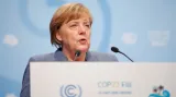 Na summitu přednesla projev i německá kancléřka Angela Merkelová
