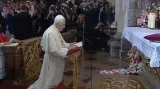 Návštěva papeže Benedikta XVI. v kostele Panny Marie Vítězné