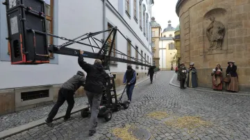 Natáčení Tří mušketýrů v Olomouci