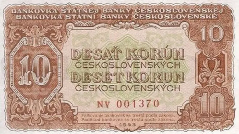 Peníze z roku 1953