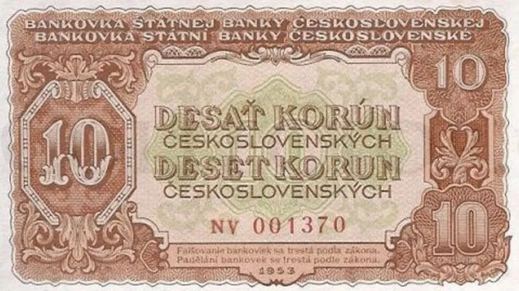 Peníze z roku 1953