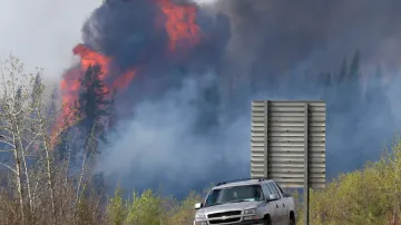 Požár v kanadské Albertě