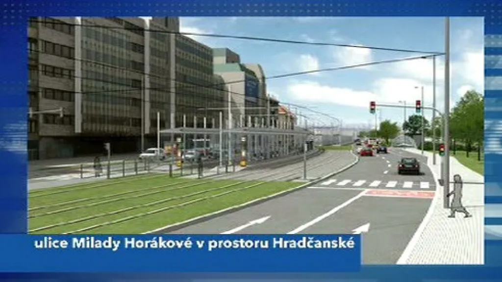 Vizualizace zrekonstruované Hradčanské