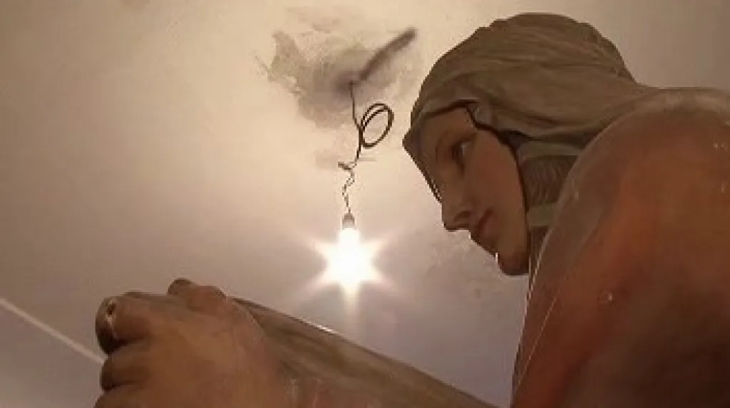 Zrestaurovaná socha