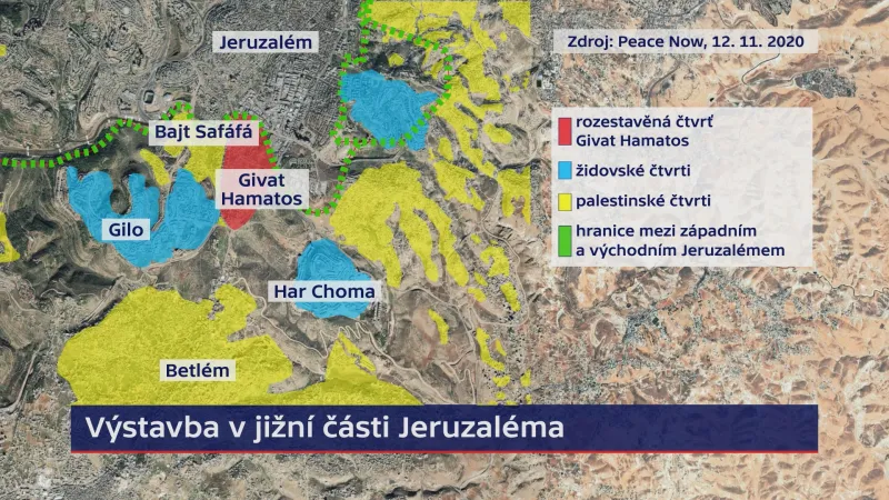 Výstavba v jižní části Jeruzaléma