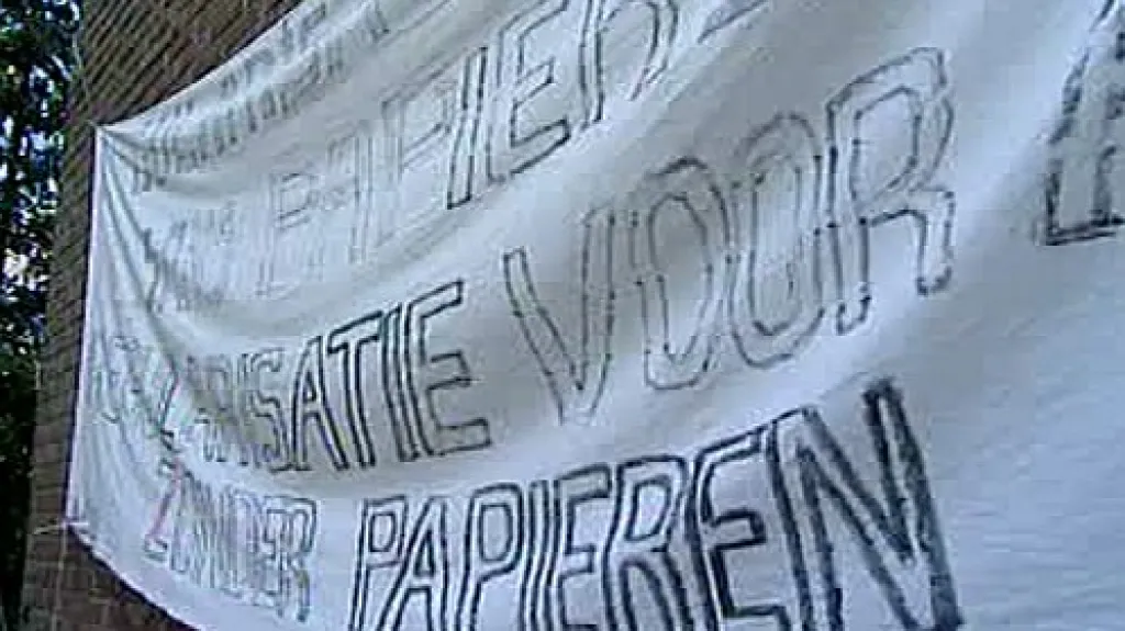Protest imigrantů v Belgii