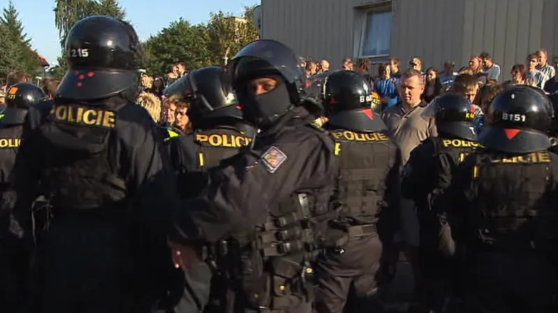 Protestní pochod ve Varnsdorfu