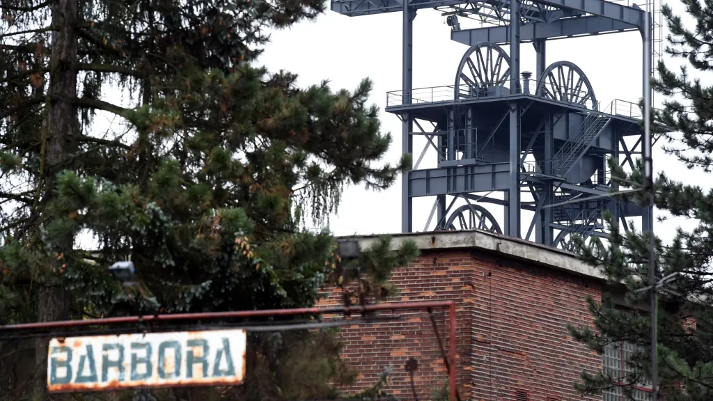 Objekt bývalého dolu Barbora, který je na hranici zóny