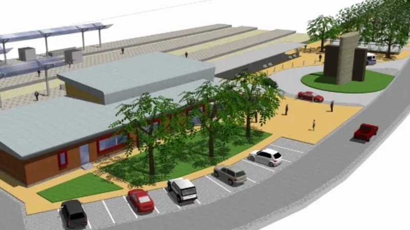 Vizualizace nového nádraží