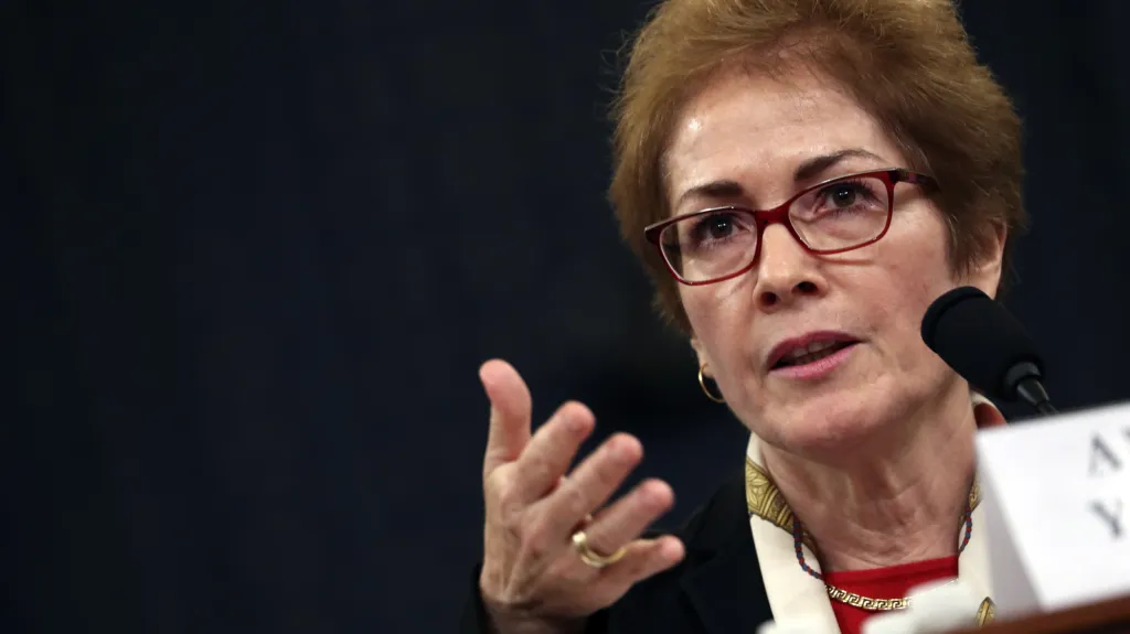 Bývalá velvyslankyně USA v Kyjevě Marie Yovanovitchová