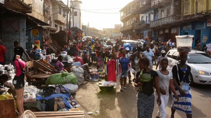 Hlavní město Sierry Leone Freetown, ilustrační foto