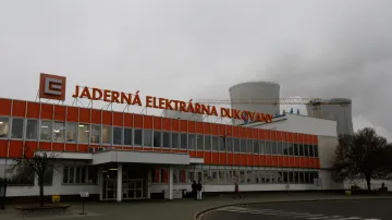 Pohled na Jadernou elektrárnu Dukovany