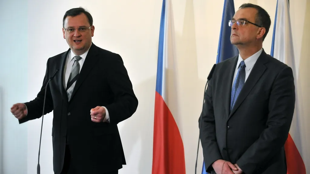 Petr Nečas s Miroslavem Kalouskem