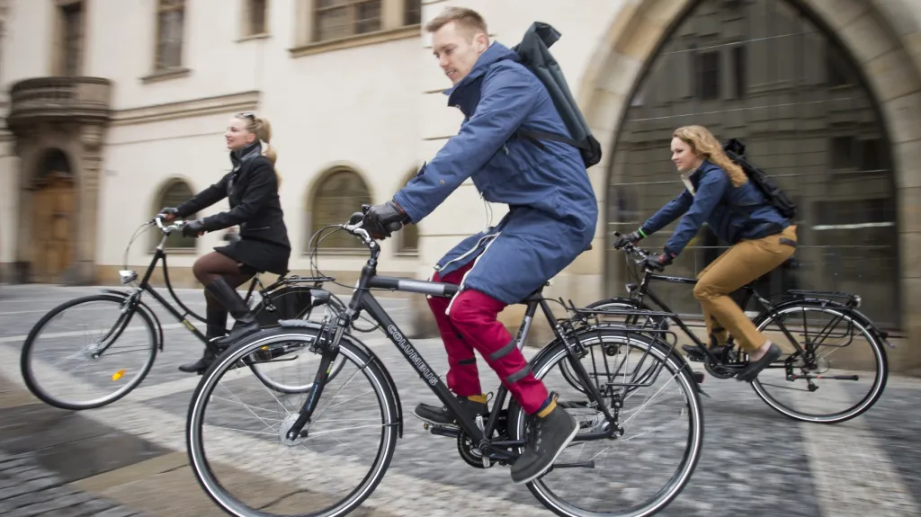 Cyklisté v Praze