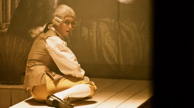 Martin Donutil jako Mozart v opeře Kouzelná flétna