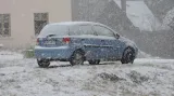 Silné sněžení na západě ČR v Hranicích