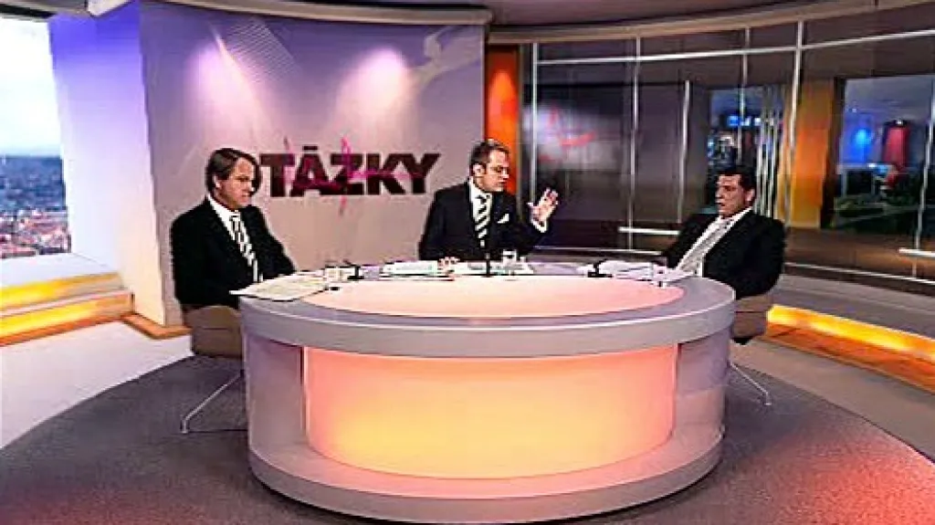 Martin Bursík a Jiří Paroubek v OVM