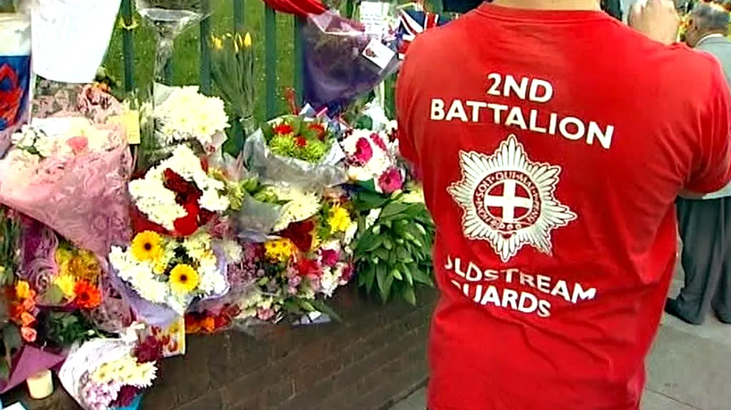 Pieta za britského vojáka ve Woolwichi