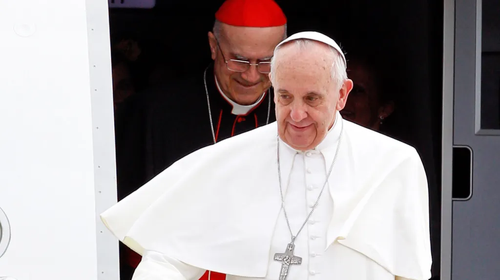 Papež František po návratu z Brazílie do Říma