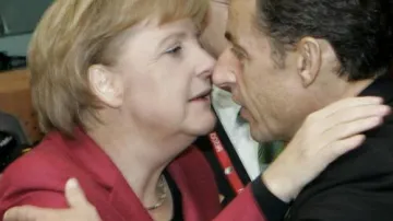 Nicolas Sarkozy a Angela Merkelová