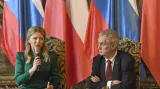 Zuzana Čaputová pochválila vzájemné vztahy Česka a Slovenska