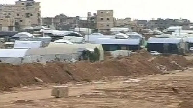 Stavba zdi mezi Egyptem a pásmem Gazy