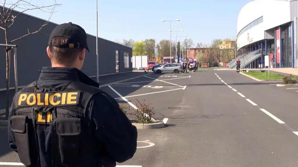 Únik čpavku na chomutovském stadionu