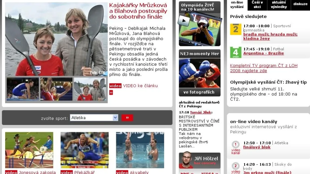 Olympijský web ČT24