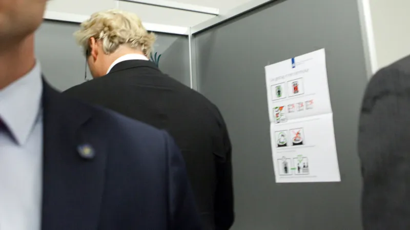 Geert Wilders u volební urny