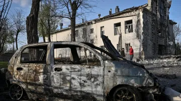 Následky ruského útoku v Záporožské oblasti