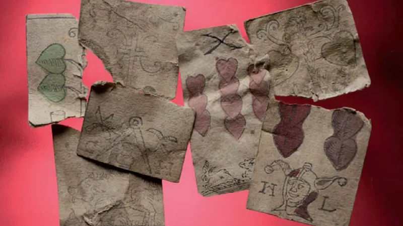 Hrací karty nalezené ve Vladislavském sále