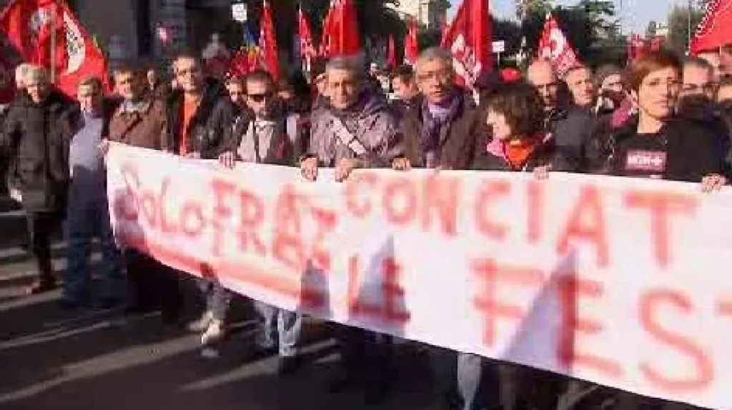 Demonstrace v Itálii
