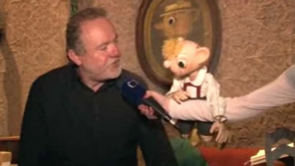 Martin Klásek a \"jeho\" Hurvínek