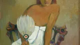 Paul Gauguin / Dáma s vějířem, 1888