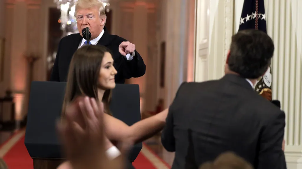Trumpova hádka s novinářem CNN