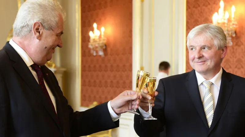 Miloš Zeman a Jiří Rusnok