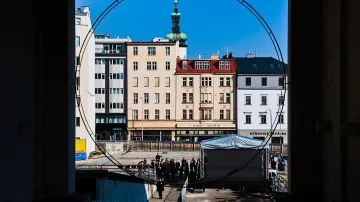 Poklepání základního kamene stavby JKC v Brně