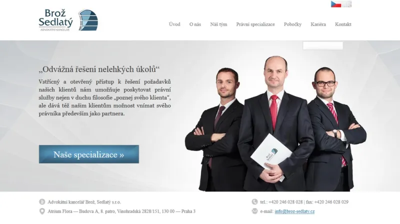 Web kanceláře Brož, Sedlatý