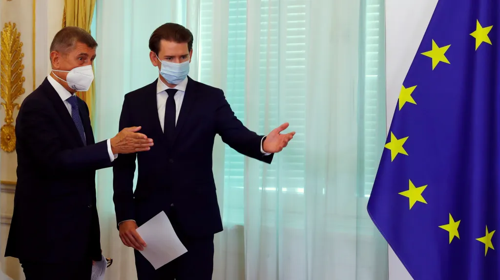 Andrej Babiš a Sebastian Kurz