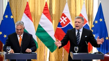 Slovenský premiér Robert Fico a jeho maďarský protějšek Viktor Orbán