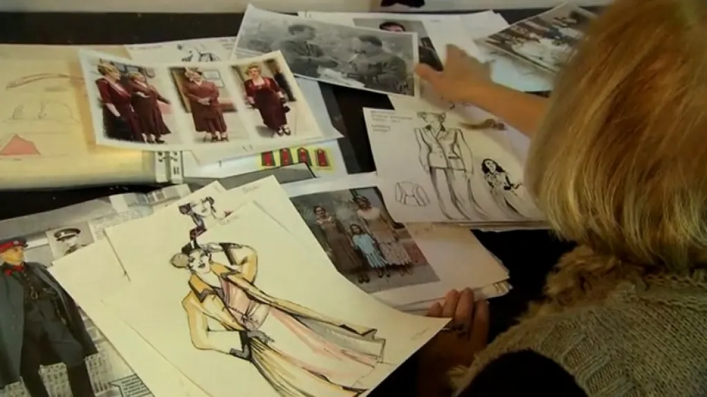 Návrhy kostýmů Libuše Pražákové pro Četnické humoresky